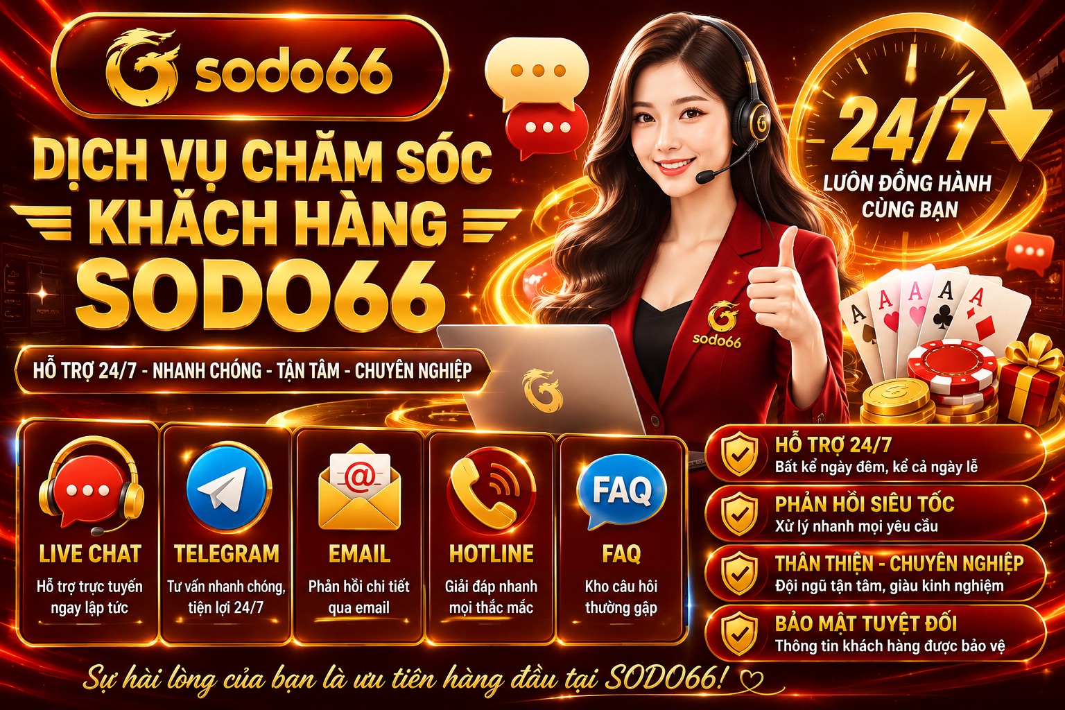 Sodo66 Dịch vụ chăm sóc khách hàng