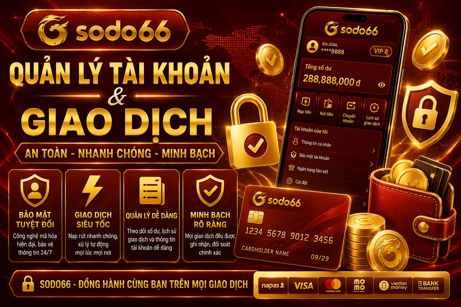 Sodo66 Quản lý tài khoản & giao dịch